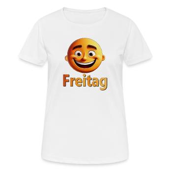 Friday - Women's Breathable T-Shirt - white - Front - AI Model Female 172 dark (172cm)