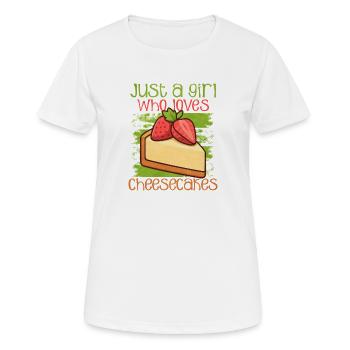 Gâteau - T-shirt respirant Femme - blanc - Devant - AI Model Female 172 dark (172cm)