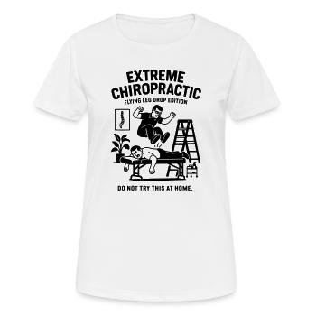 chiropraktiker physio wirbelsäule behandlung - Frauen T-Shirt atmungsaktiv - Weiß - Vorne - AI Model Female 172 dark (172cm)