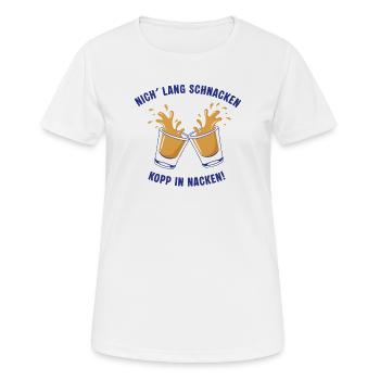 Toast nordique : Nich lang schnacken... - T-shirt respirant Femme - blanc - Devant - AI Model Female 172 dark (172cm)