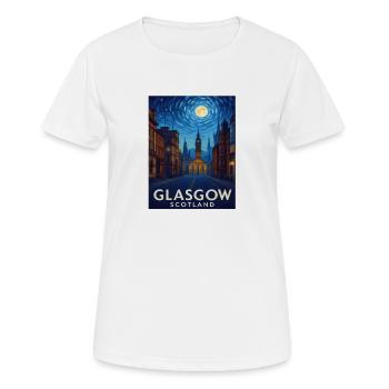 Glasgow Schottland - Frauen T-Shirt atmungsaktiv - Weiß - Vorne - AI Model Female 172 dark (172cm)