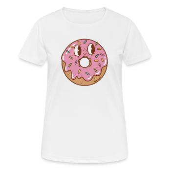 Donut - Frauen T-Shirt atmungsaktiv - Weiß - Vorne - AI Model Female 172 dark (172cm)