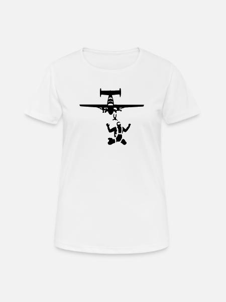 skydiving - Women's Breathable T-Shirt - white