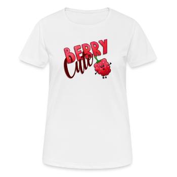 Berry Cute Raspberry - Women's Breathable T-Shirt - white - Front - AI Model Female 172 dark (172cm)