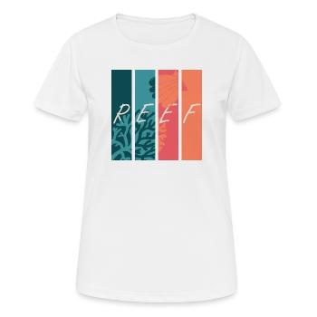 Reef Vibes - Women's Breathable T-Shirt - white - Front - AI Model Female 172 dark (172cm)