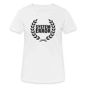 System failure - Women's Breathable T-Shirt - white - Front - AI Model Female 172 dark (172cm)