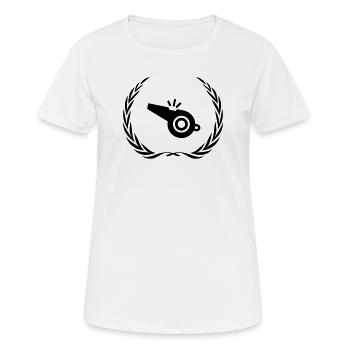 Whistle Whistle Wreath - Women's Breathable T-Shirt - white - Front - AI Model Female 172 dark (172cm)