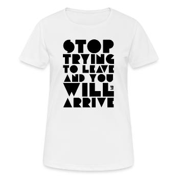 Citation de Lao Tseu - T-shirt respirant Femme - blanc - Devant - AI Model Female 172 dark (172cm)
