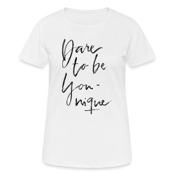 Dare to be younique - Women's Breathable T-Shirt - white - Front - AI Model Female 172 dark (172cm)