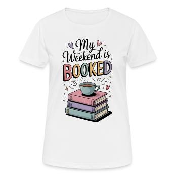 cute coffee mugs for book lovers - Women's Breathable T-Shirt - white - Front - AI Model Female 172 dark (172cm)