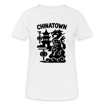Quartier chinois - T-shirt respirant Femme - blanc - Devant - AI Model Female 172 dark (172cm)