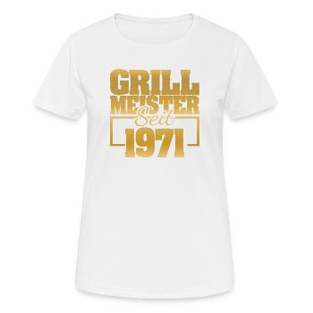 Grillen 1 - Frauen T-Shirt atmungsaktiv - Weiß - Vorne - AI Model Female 172 dark (172cm)