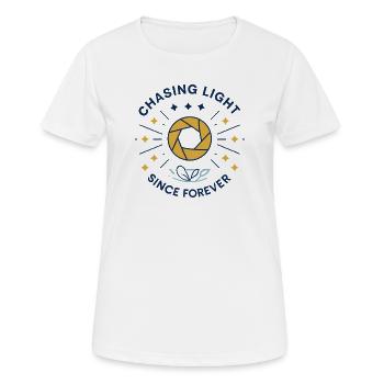 Lichtjäger Seit Ewigkeiten - Frauen T-Shirt atmungsaktiv - Weiß - Vorne - AI Model Female 172 dark (172cm)