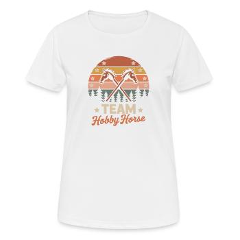 Hobby Horsing - T-shirt respirant Femme - blanc - Devant - AI Model Female 172 dark (172cm)