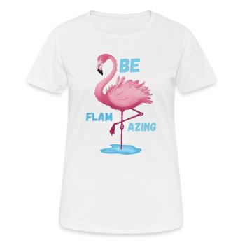 Rose Flamant Rose Sera Flacon - T-shirt respirant Femme - blanc - Devant - AI Model Female 172 dark (172cm)