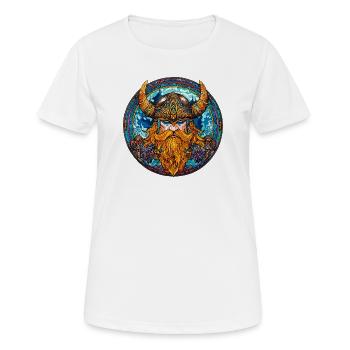 Roi viking en couleur indigo - T-shirt respirant Femme - blanc - Devant - AI Model Female 172 dark (172cm)