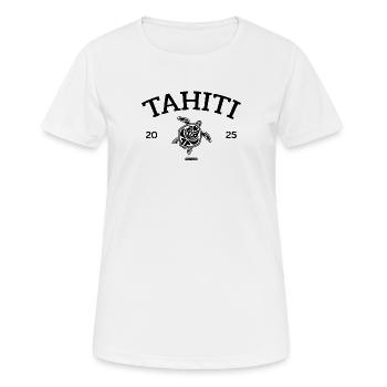 Tahiti - Turtle - French Polynesia - Schildkröte - Women's Breathable T-Shirt - white - Front - AI Model Female 172 dark (172cm)