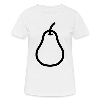 poire - T-shirt respirant Femme - blanc - Devant - AI Model Female 172 dark (172cm)