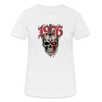 Skull with Dagger 1976 - Women's Breathable T-Shirt - white - Front - AI Model Female 172 dark (172cm)