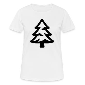 Sapin des forêts symbole de conifères - T-shirt respirant Femme - blanc - Devant - AI Model Female 172 dark (172cm)