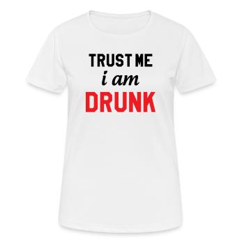 Crois-moi je suis saoul - Alcool  - T-shirt respirant Femme - blanc - Devant - AI Model Female 172 dark (172cm)