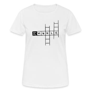 Water transport - mill - Women's Breathable T-Shirt - white - Front - AI Model Female 172 dark (172cm)