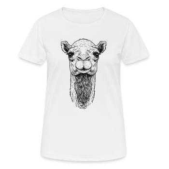 Camel - Women's Breathable T-Shirt - white - Front - AI Model Female 172 dark (172cm)