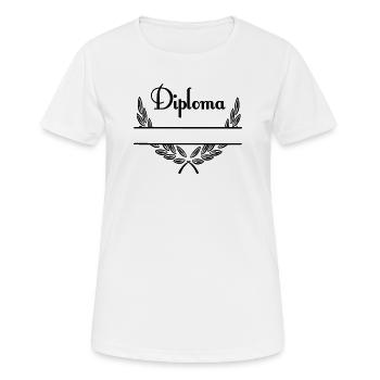 Diploma – Namespace - Women's Breathable T-Shirt - white - Front - AI Model Female 172 dark (172cm)