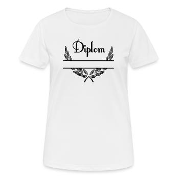 Diplom – Espace de noms - T-shirt respirant Femme - blanc - Devant - AI Model Female 172 dark (172cm)