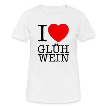 J’adore le vin chaud - T-shirt respirant Femme - blanc - Devant - AI Model Female 172 dark (172cm)