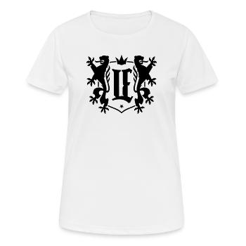 Emblème du roi de la ville de Leipzig LE - T-shirt respirant Femme - blanc - Devant - AI Model Female 172 dark (172cm)
