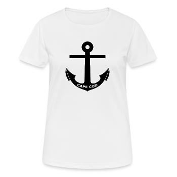 Cape Cod - Massachusetts - United States - USA - Women's Breathable T-Shirt - white - Front - AI Model Female 172 dark (172cm)