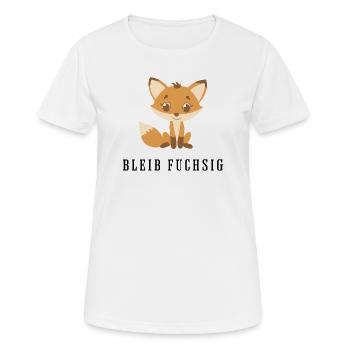 Kuscheliger Fuchsfreund - Frauen T-Shirt atmungsaktiv - Weiß - Vorne - AI Model Female 172 dark (172cm)