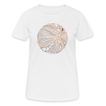 Thread Swivel Orange Black - Women's Breathable T-Shirt - white - Front - AI Model Female 172 dark (172cm)