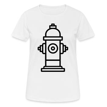 borne incendie - T-shirt respirant Femme - blanc - Devant - AI Model Female 172 dark (172cm)