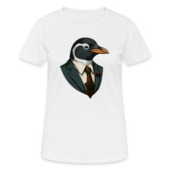 Business - Penguin - Women's Breathable T-Shirt - white - Front - AI Model Female 172 dark (172cm)