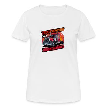 TruckPower TruckChannel - Women's Breathable T-Shirt - white - Front - AI Model Female 172 dark (172cm)