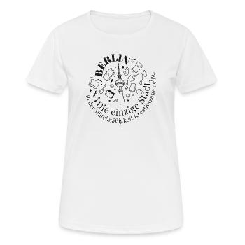 Berliner Turm Kreativ Motiv - Frauen T-Shirt atmungsaktiv - Weiß - Vorne - AI Model Female 172 dark (172cm)