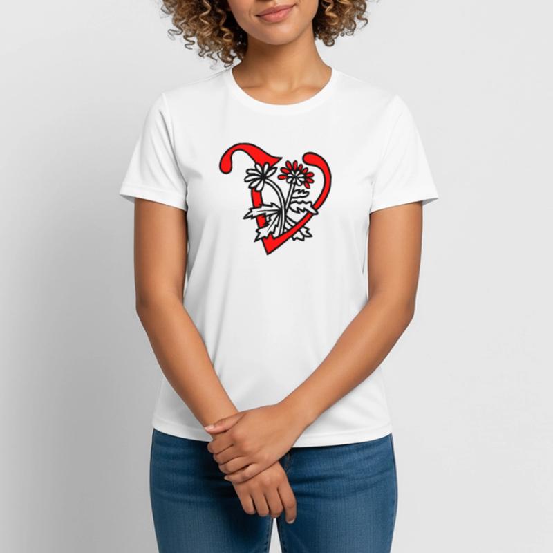 Buchstabe V Initiale Frauen T-Shirt atmungsaktiv