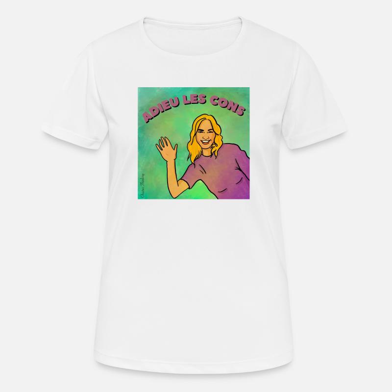 Goodbye idiots - Women's Breathable T-Shirt - white
