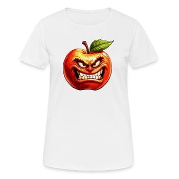 apple - Women's Breathable T-Shirt - white - Front - AI Model Female 172 dark (172cm)