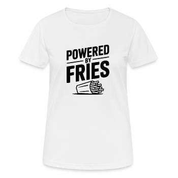 Powered by Fries - Women's Breathable T-Shirt - white - Front - AI Model Female 172 dark (172cm)