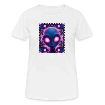 Kaléidoscope néonalie - T-shirt respirant Femme - blanc - Devant - AI Model Female 172 dark (172cm)