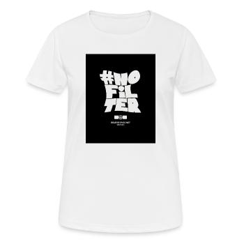 Aucune instruction de filtre - T-shirt respirant Femme - blanc - Devant - AI Model Female 172 dark (172cm)