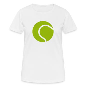 Tennis ball - Women's Breathable T-Shirt - white - Front - AI Model Female 172 dark (172cm)
