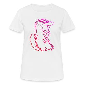 Motocross Stil für jeden Anlass - Frauen T-Shirt atmungsaktiv - Weiß - Vorne - AI Model Female 172 dark (172cm)