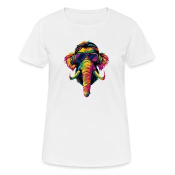 Mammouth Mammouth Laineux Âge glaciaire Mammouths Mammouth Doux - T-shirt respirant Femme - blanc - Devant - AI Model Female 172 dark (172cm)