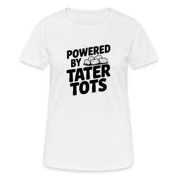 Powered by Tater Tots - Women's Breathable T-Shirt - white - Front - AI Model Female 172 dark (172cm)