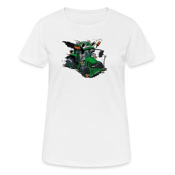 0968_Groene_Trekker_6630-V2 - T-shirt respirant Femme - blanc - Devant - AI Model Female 172 dark (172cm)