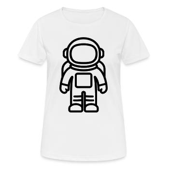 Astronaut - Frauen T-Shirt atmungsaktiv - Weiß - Vorne - AI Model Female 172 dark (172cm)